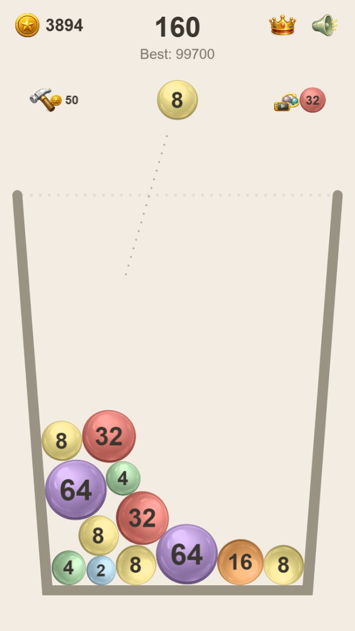 Balls in a glass screenshot 4