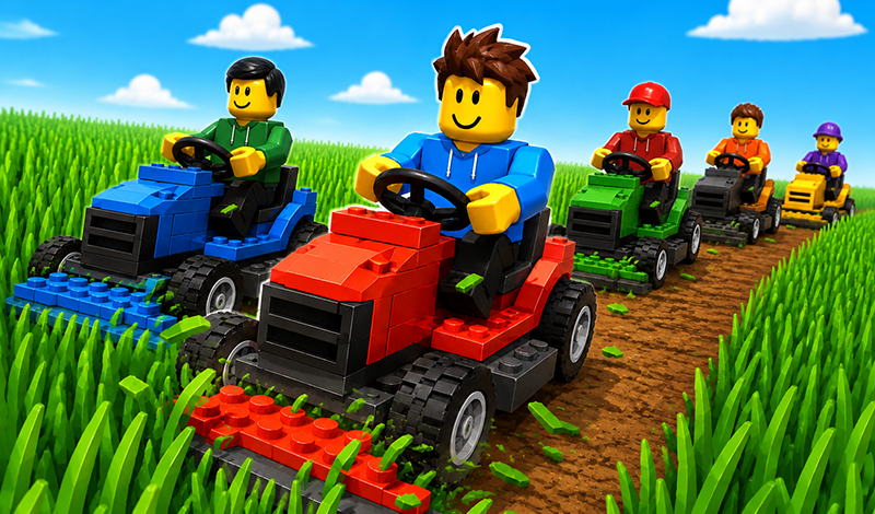 Obby: Mow the grass game cover