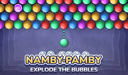 Namby-Pamby Explode the bubbles game