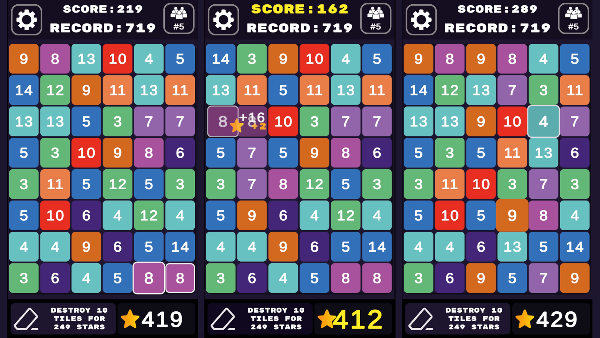 Tiles | Auto connection | 1-2-3-4-5 | 2-4-8-16-32 — screenshot 2