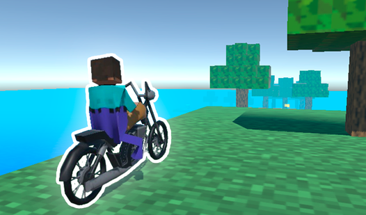 Noob Biker: Skyblock Parkour 3D