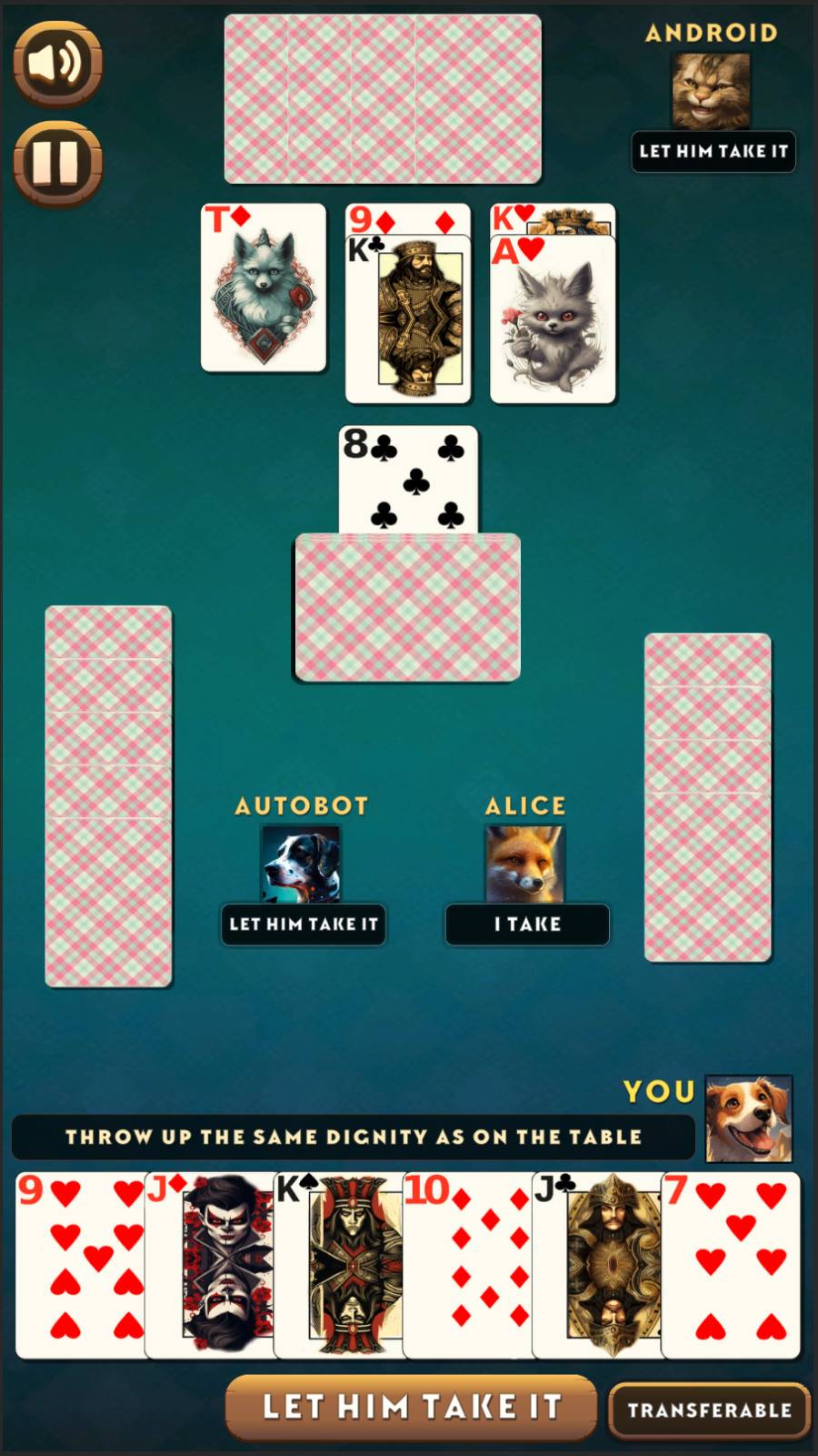 Fool card game screenshot 4