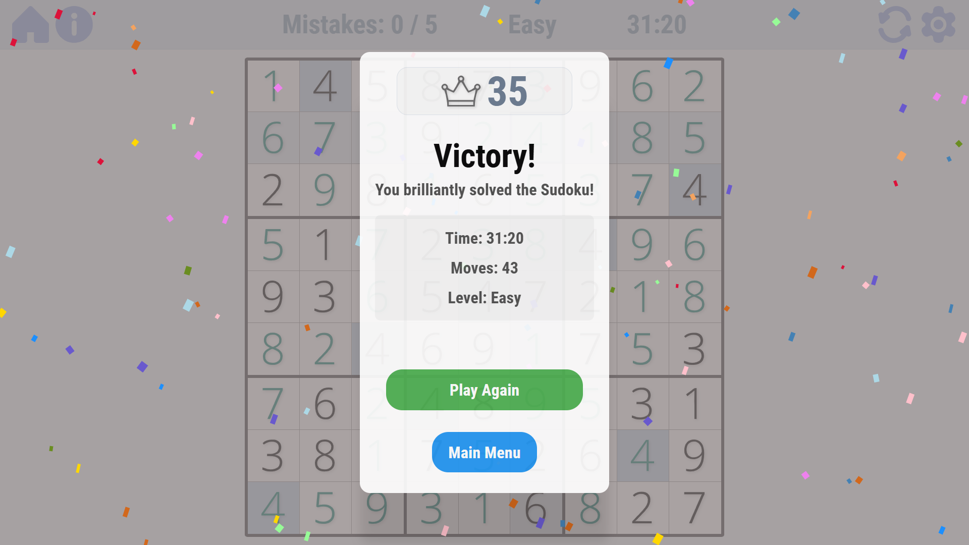 Sudoku - logic game screenshot
