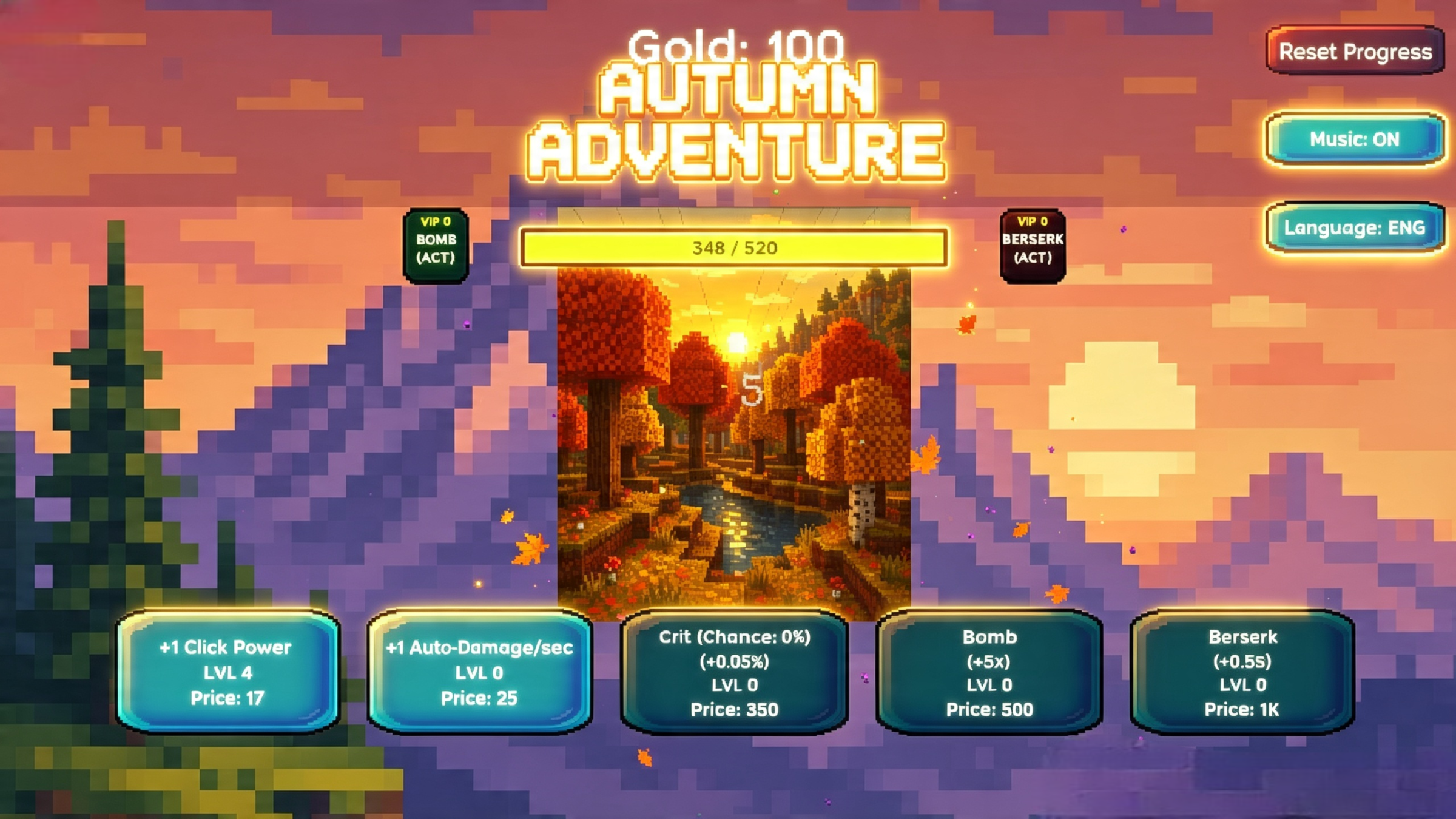 Пиксель Крафт Кликер: RPG — screenshot 9