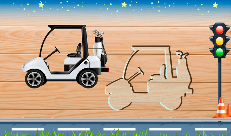 Cars and their sounds for kids, puzzles game cover