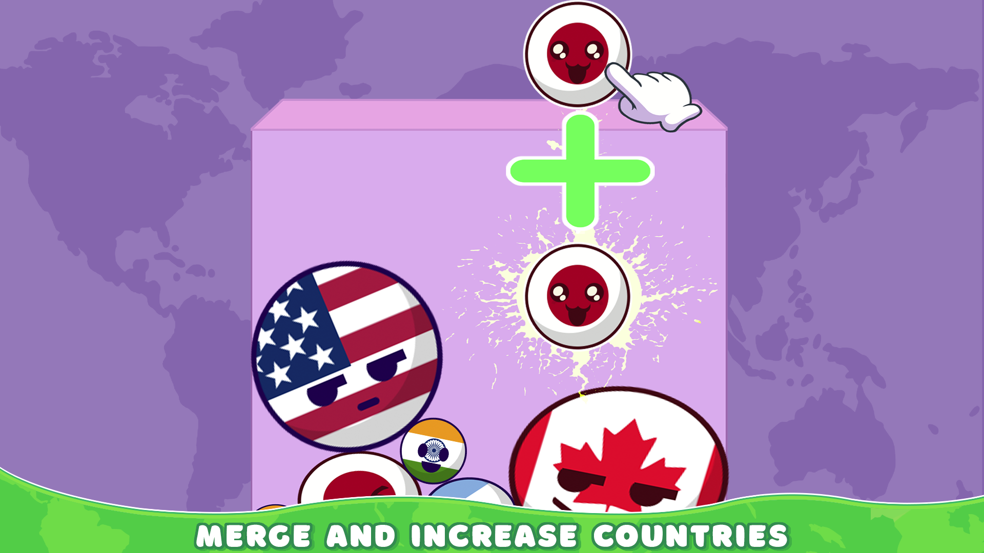 Country Balls: Merge Puzzle screenshot
