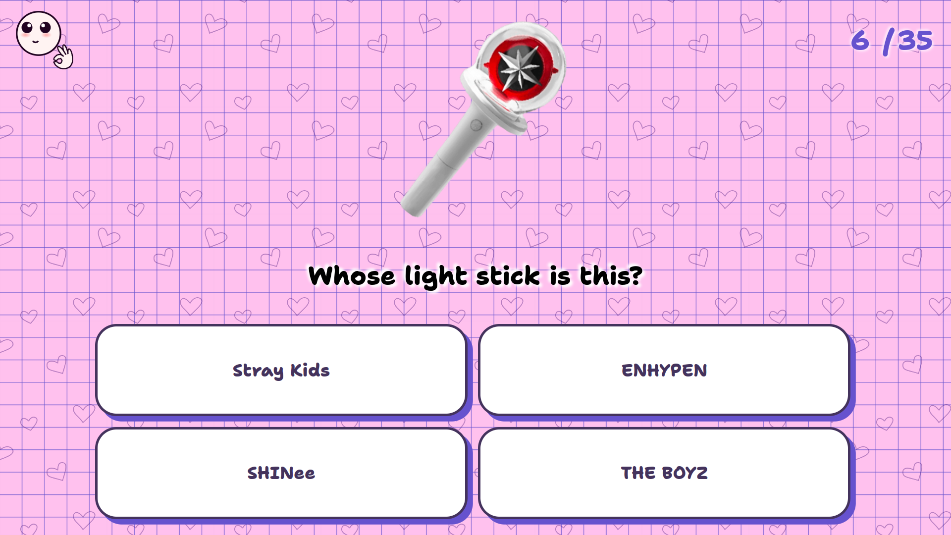k-pop exam screenshot