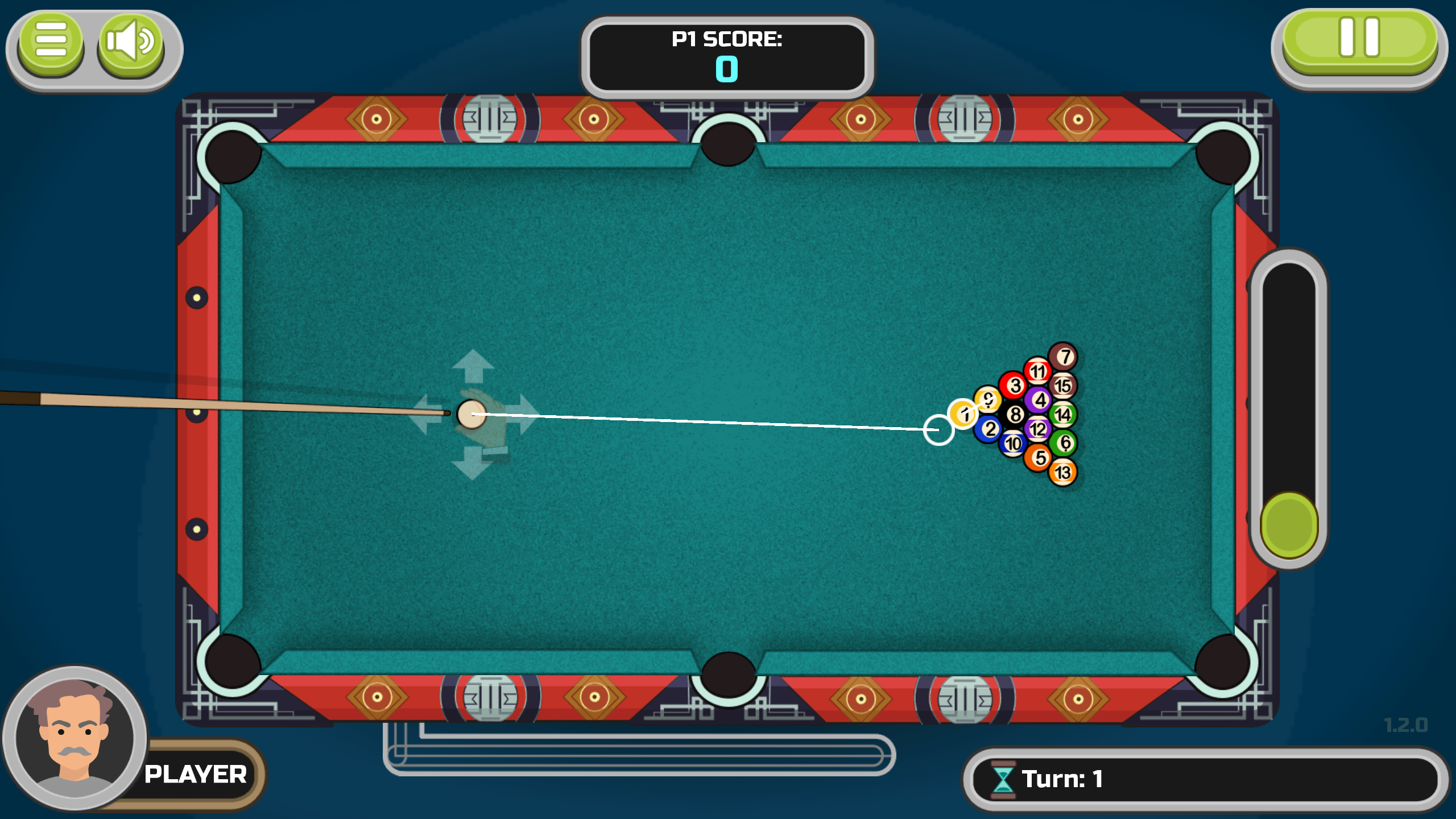 Billiard vs Computer screenshot