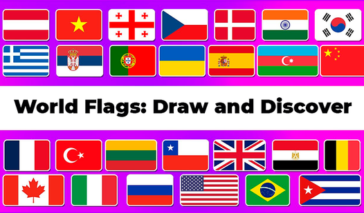 World Flags: Draw and Discover