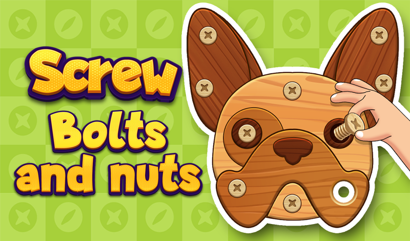 Screw bolts and nuts game cover