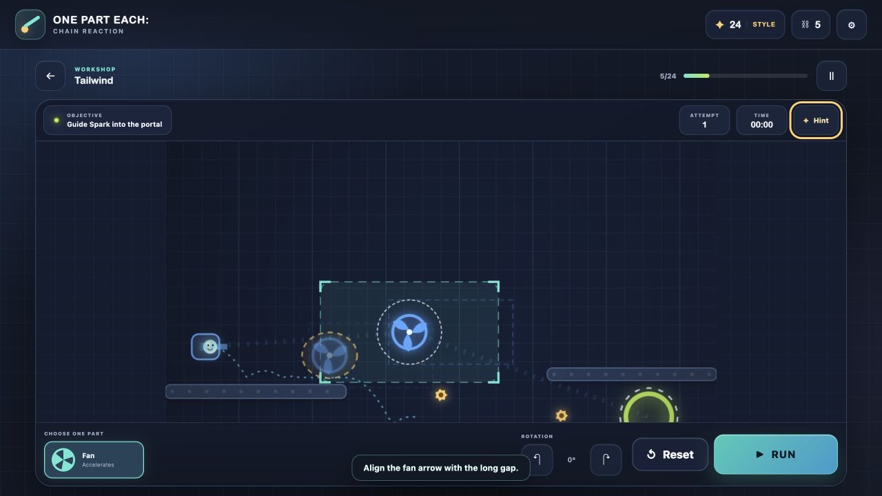 One Part Each: Chain Reaction — screenshot 2