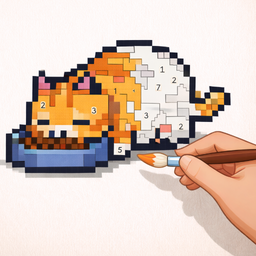 Coloring by Numbers. Pixel Room