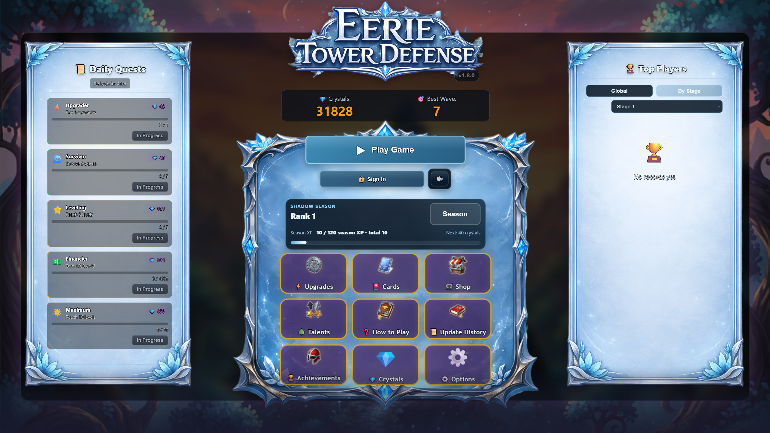 Eerie Tower Defense — screenshot 1