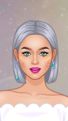 green emerald velvet dress Fashion Stylist: Dress up Makeup Game main image 1