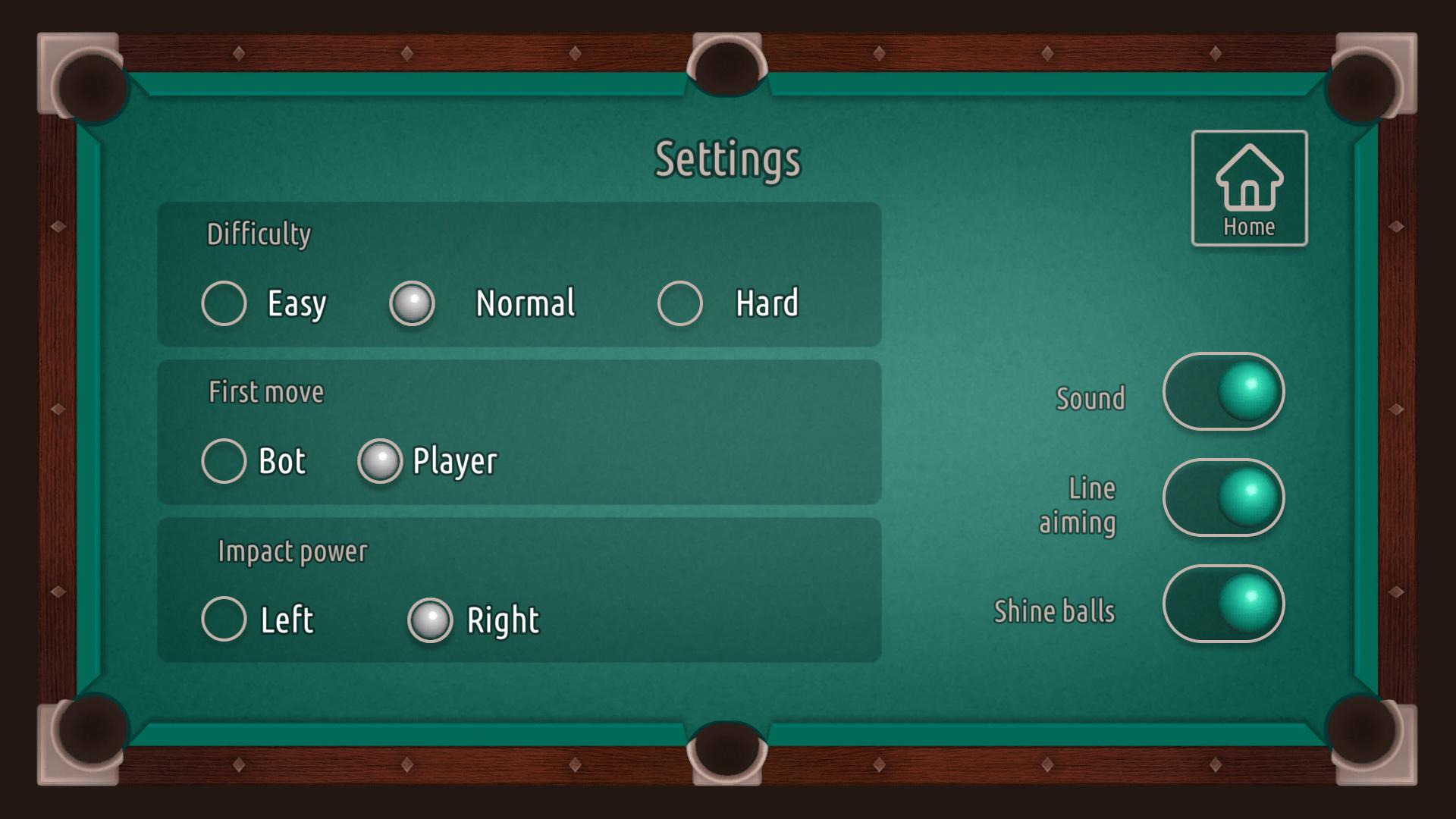 Pool (American billiards) screenshot