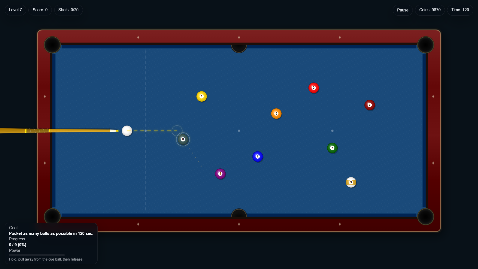 Pocket Billiard: 10 Levels — screenshot 7