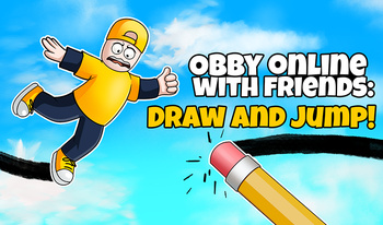Obby online with friends: Draw and Jump!