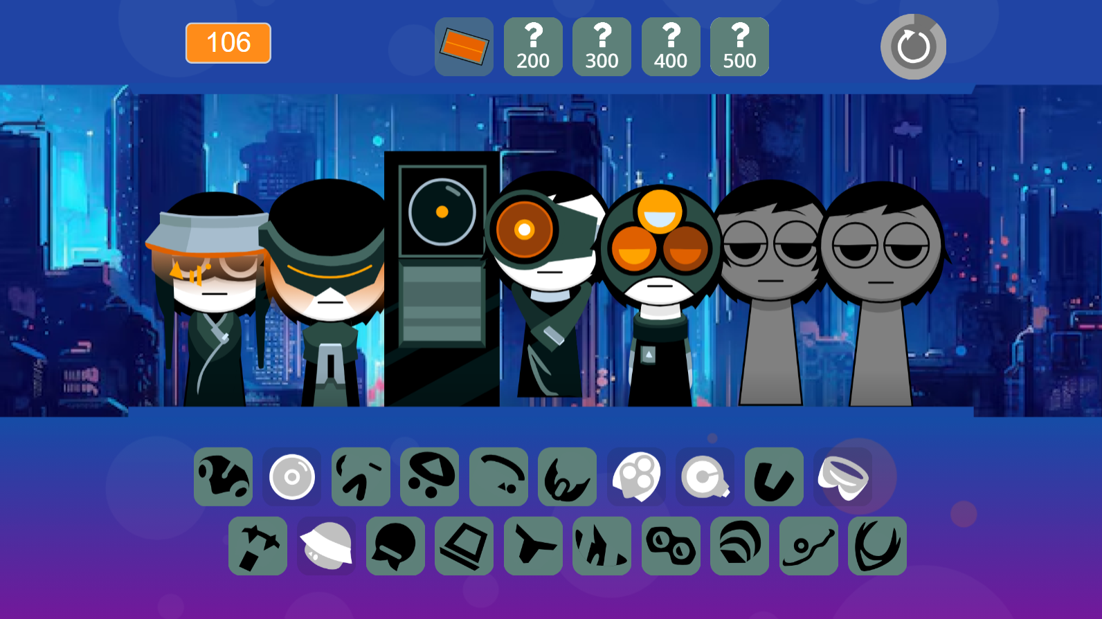 Sprunki Cyberpunk screenshot