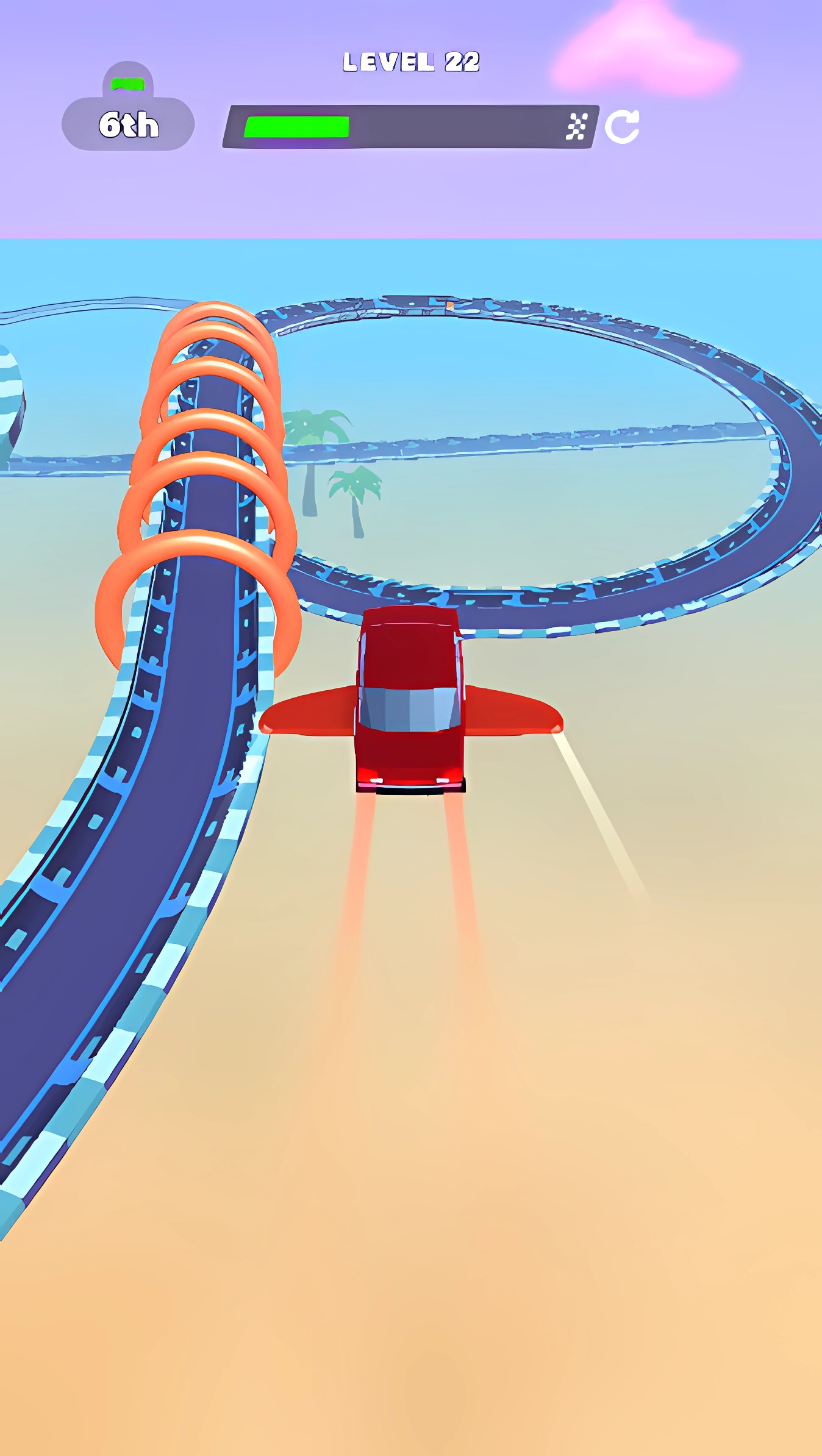 Flying Russian Car Races screenshot 7