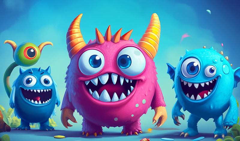 Cute Monsters Merging Game 2048: Merge Original game cover