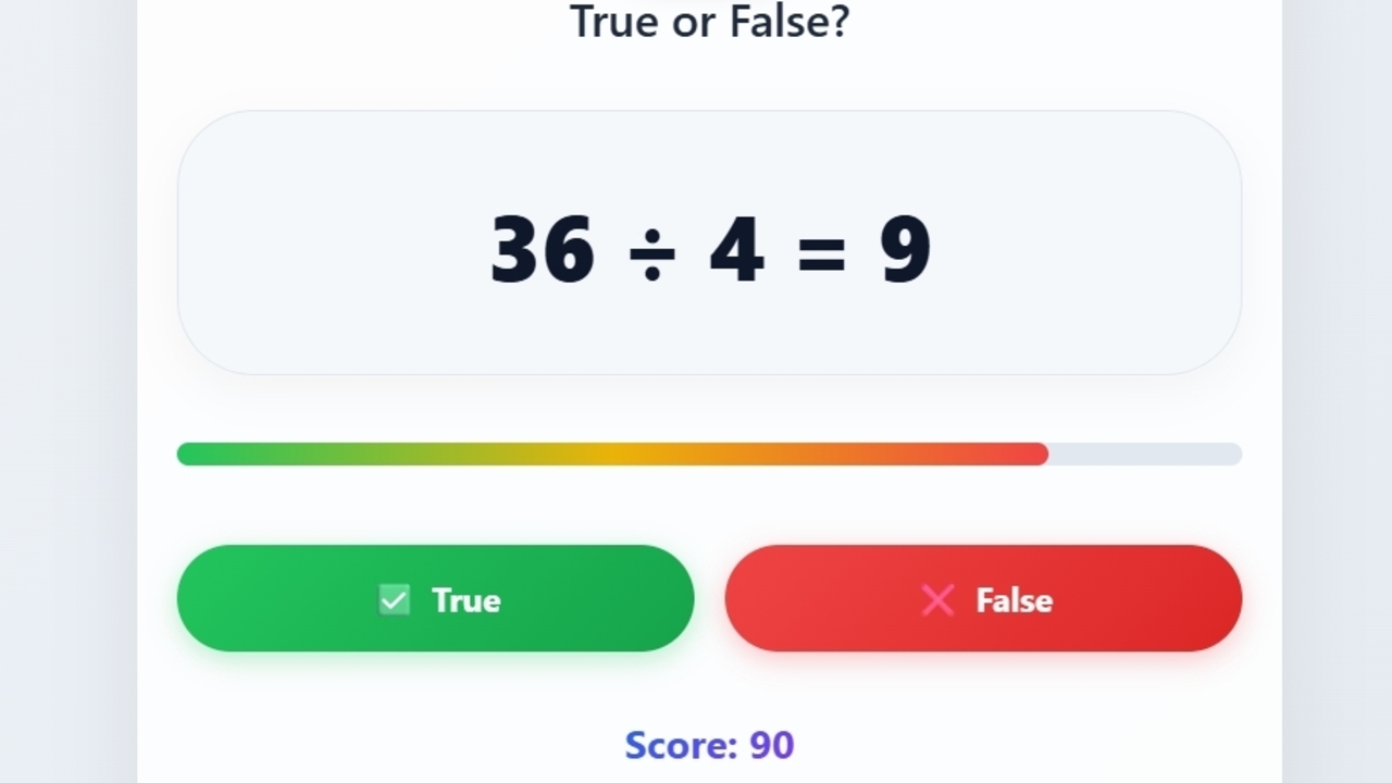 Math Challenge — screenshot 2