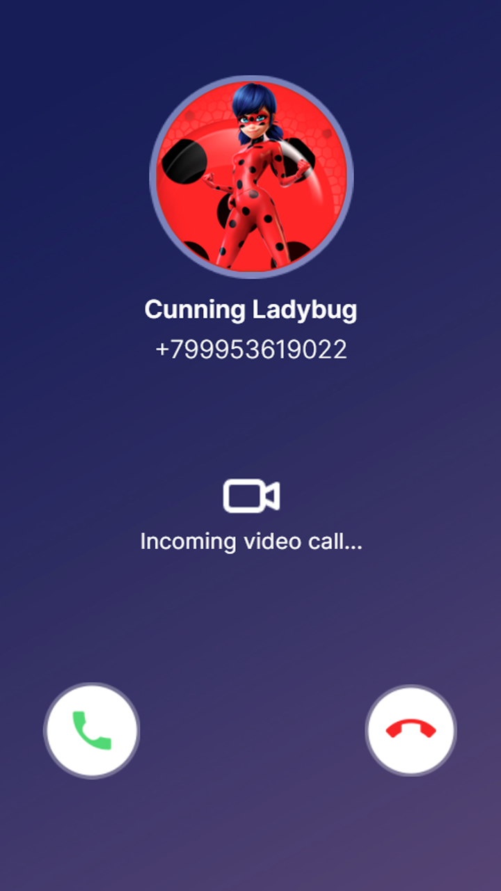 Lady Bug and Cat Noir Call: Chat Prank, Video Call screenshot 9