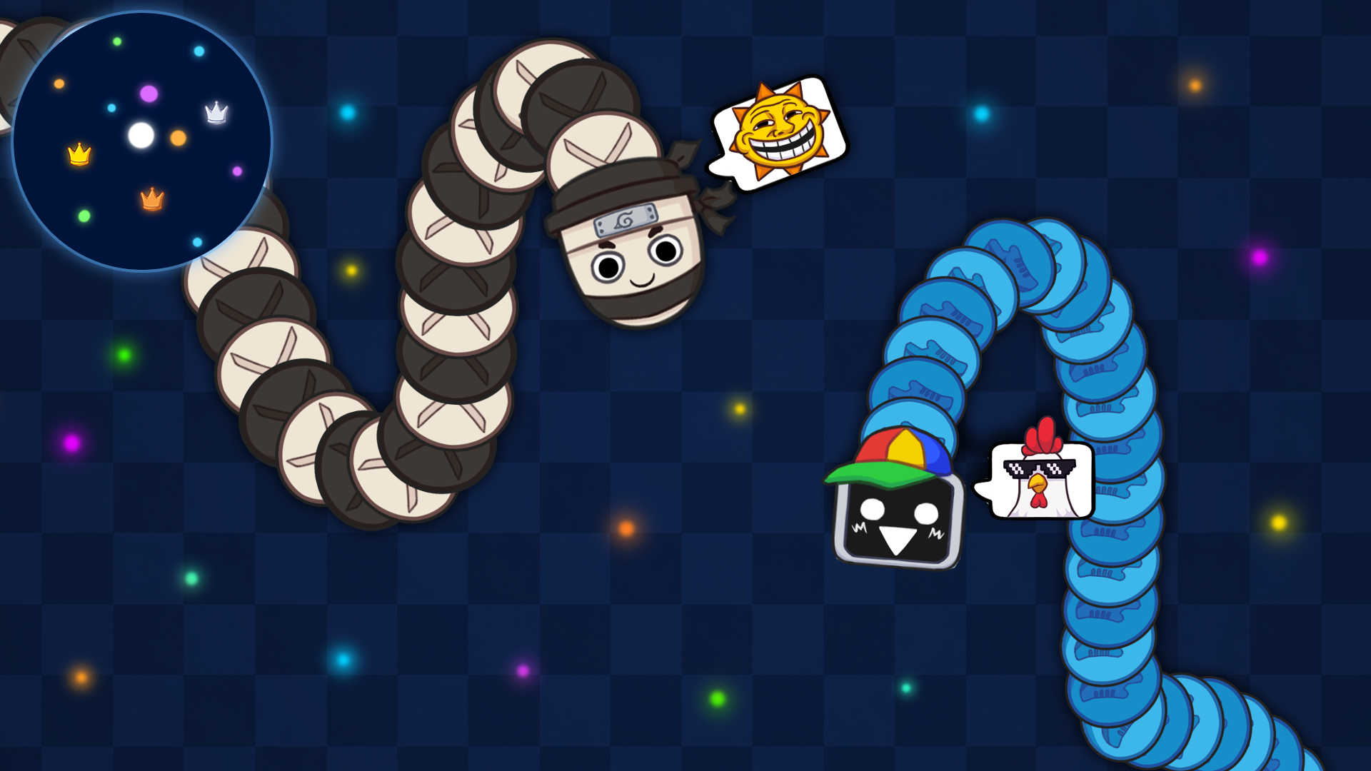 Meme Snake io: Змейка Онлайн — screenshot 3