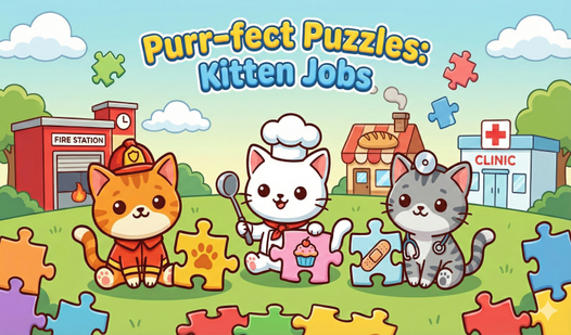 Purr-fect Puzzles: Kitten Jobs