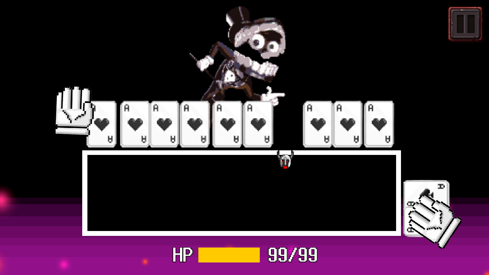 Battle with Caine. Undertale screenshot