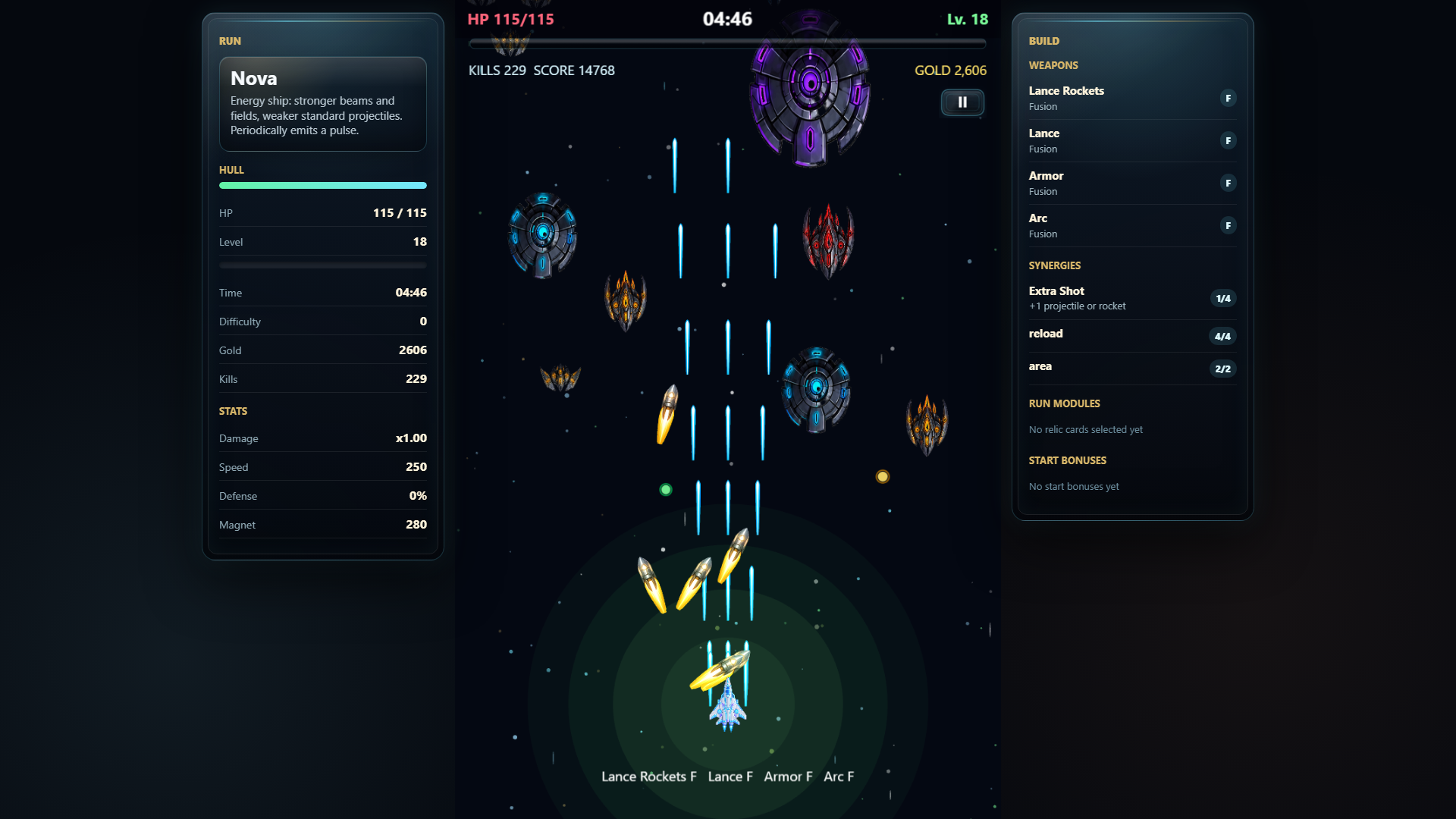 Space pulse: rogue-like shooter — screenshot 2
