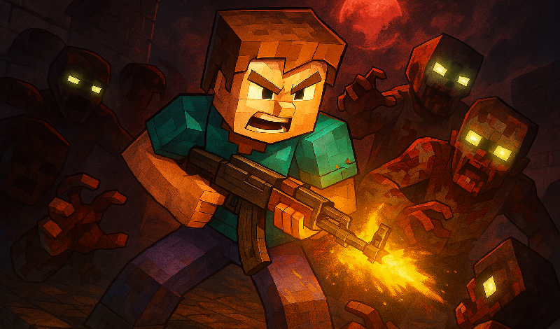 Death cubes: zombie arena game cover