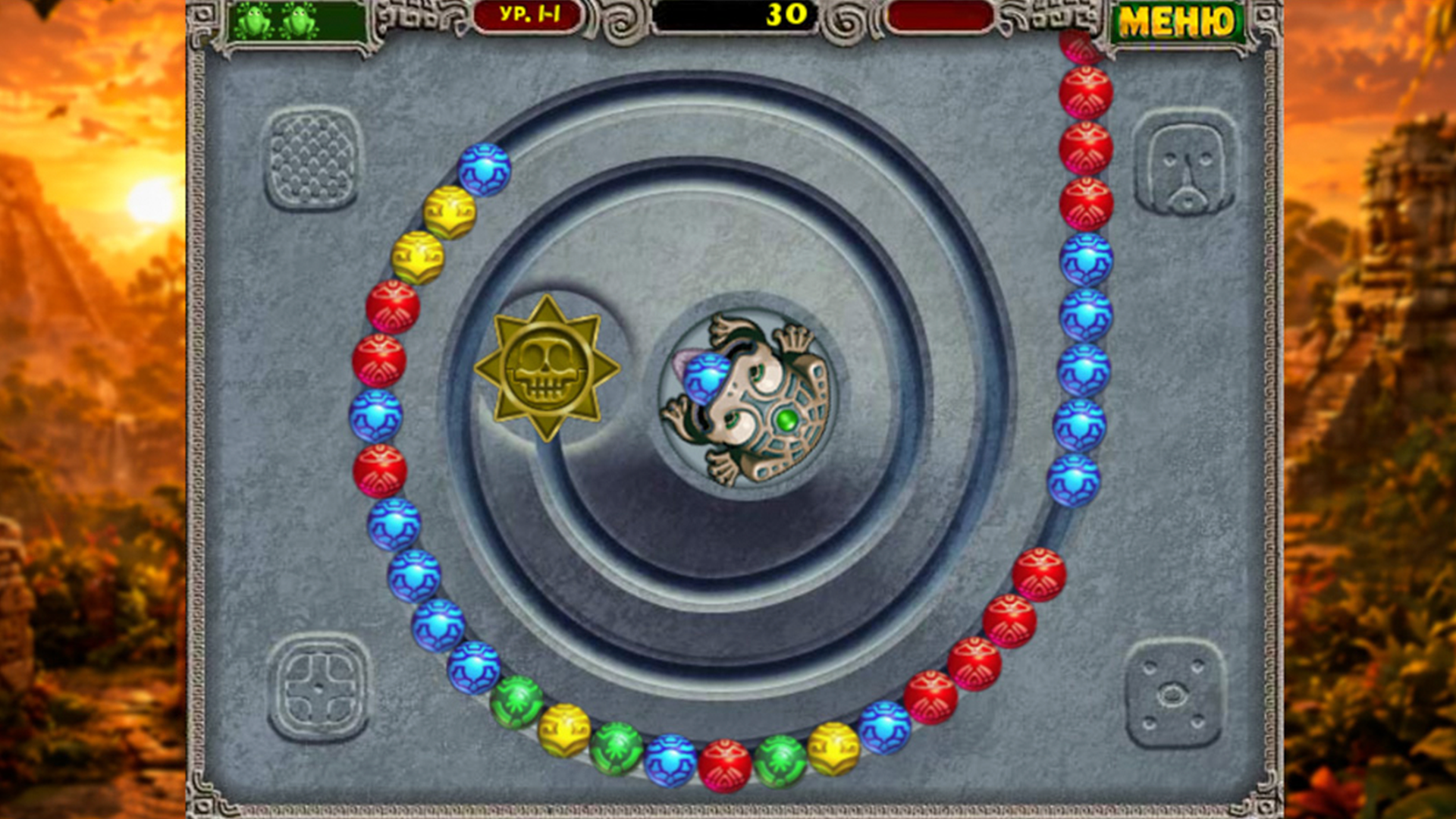 Zuma Deluxe Оригинал — screenshot 1