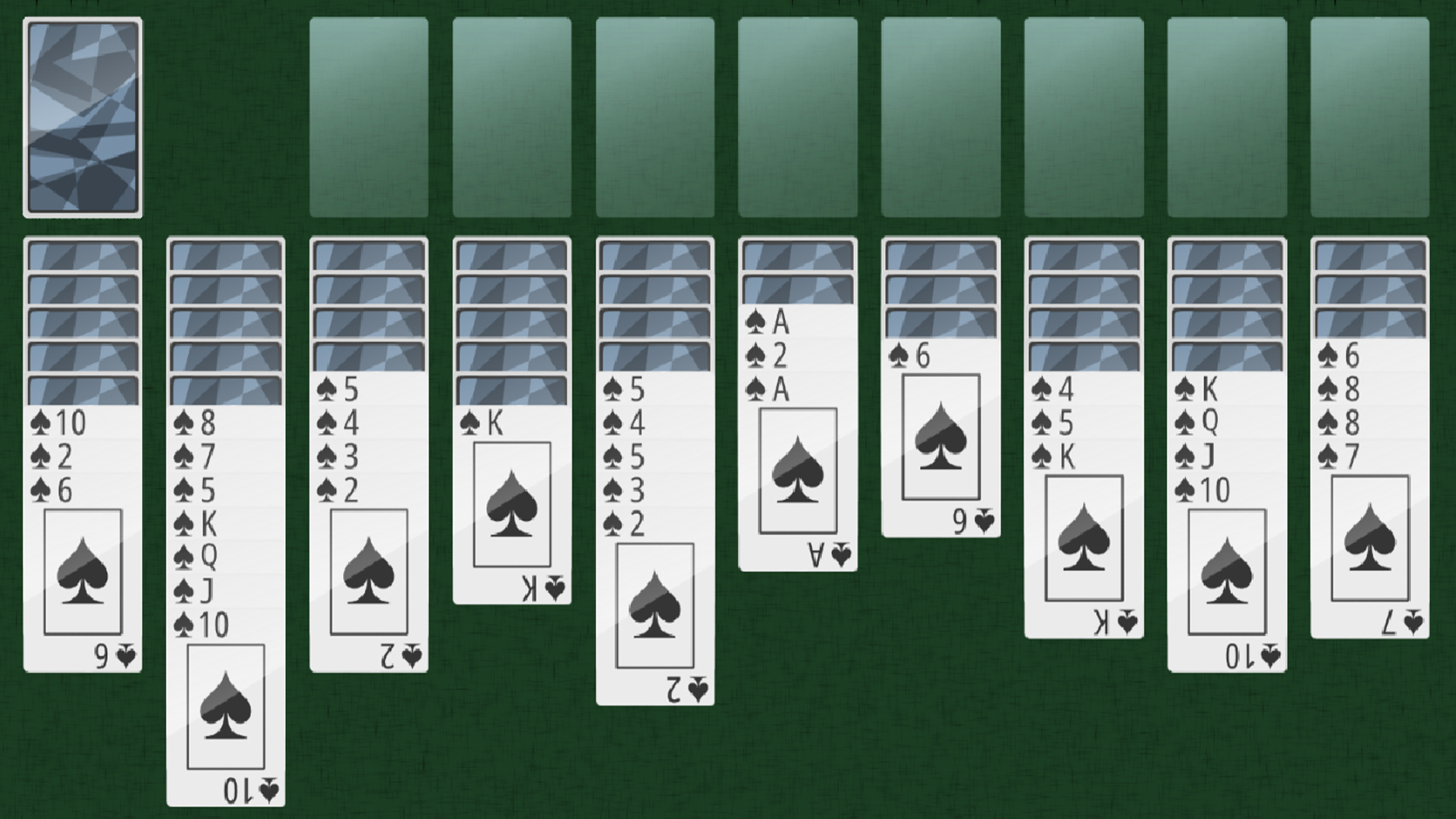 Spider Solitaire 2026 (1, 2 and 4 suits) — screenshot 2