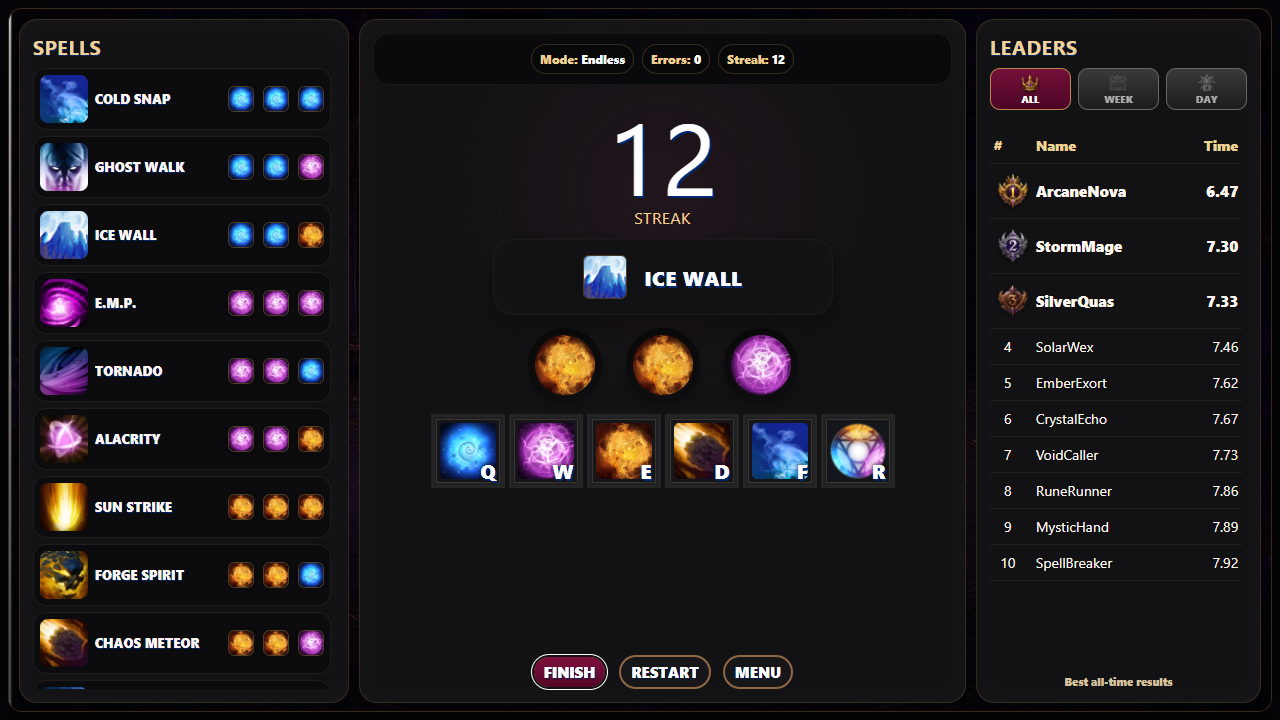 Invoker Game by sdk screenshot 1