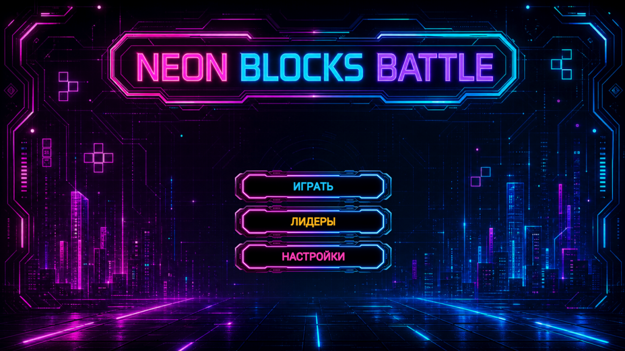 Neon Blocks Battle — screenshot 1