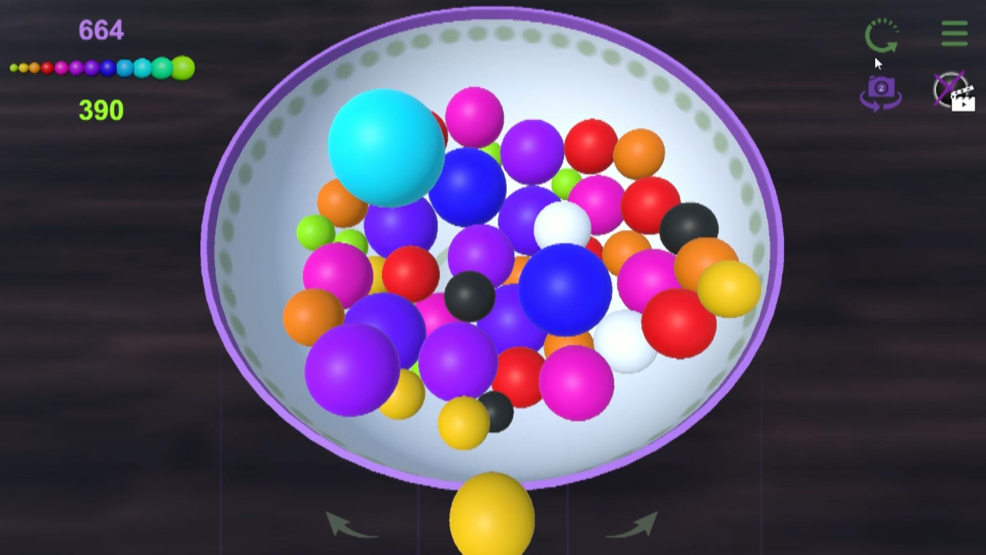 Shooting balls: Connect in a plate 3D screenshot