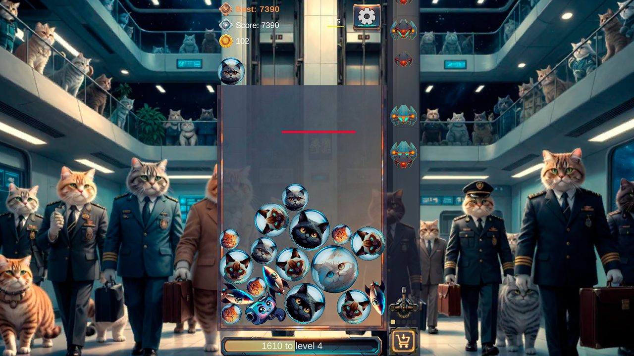 Merge Cosmocats - Defend the Tower — screenshot 3