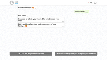 Chatting with the Maid