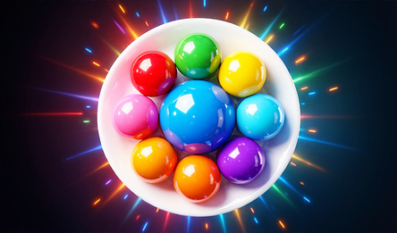 Bälle schießen: In einer Platte 3D verbinden