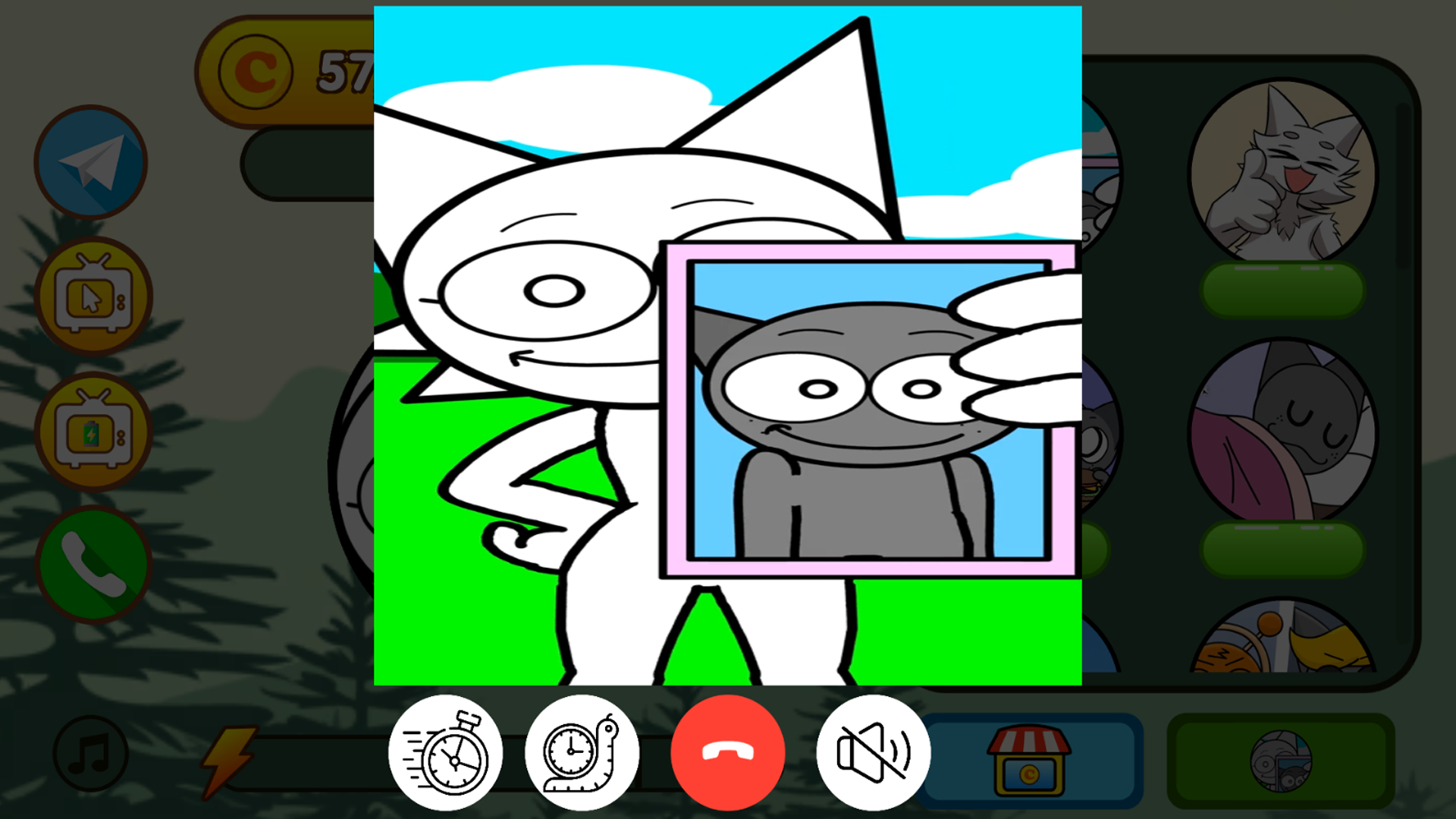 Call Gray from Sprunki Incredibox right now! screenshot