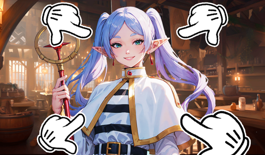 Fantasy anime girl! Clicker  loading=