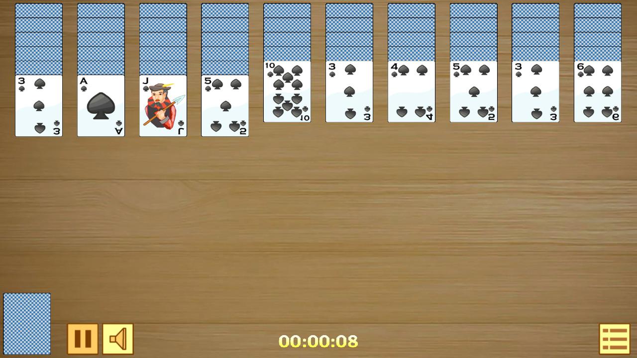 Spider Solitaire on Cards screenshot