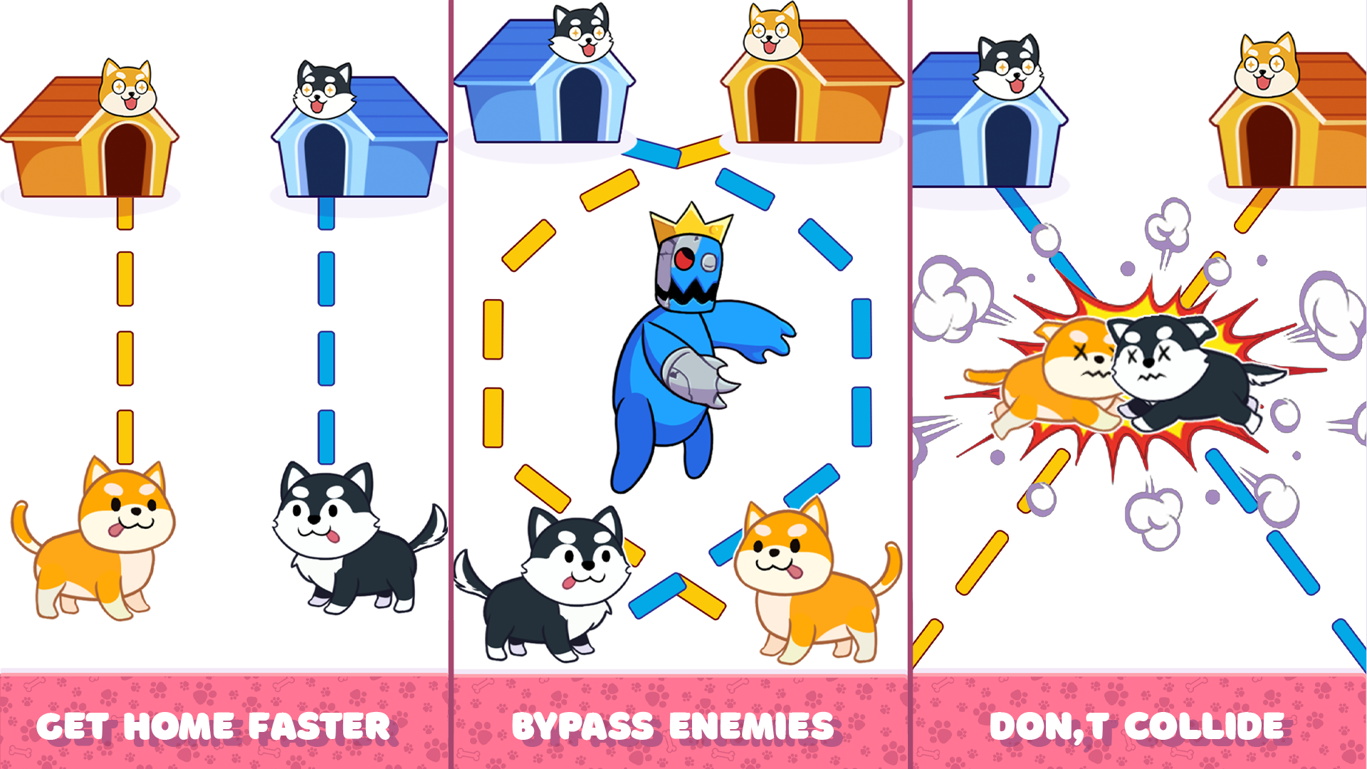 Save the Dog: Draw path to home screenshot