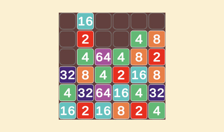 Combine and stack tiles | Numbers | 2048 |