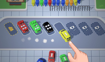 Bus-Puzzle: Befreie den Parkplatz!