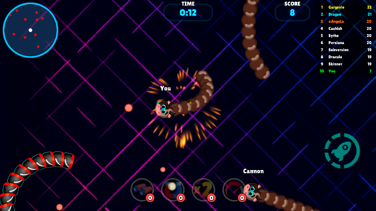 Slither io - Hunger Games of Worms Online! screenshot