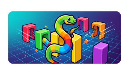 The colored snake