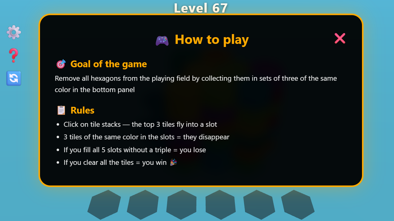 Hex Match 3D — screenshot 2