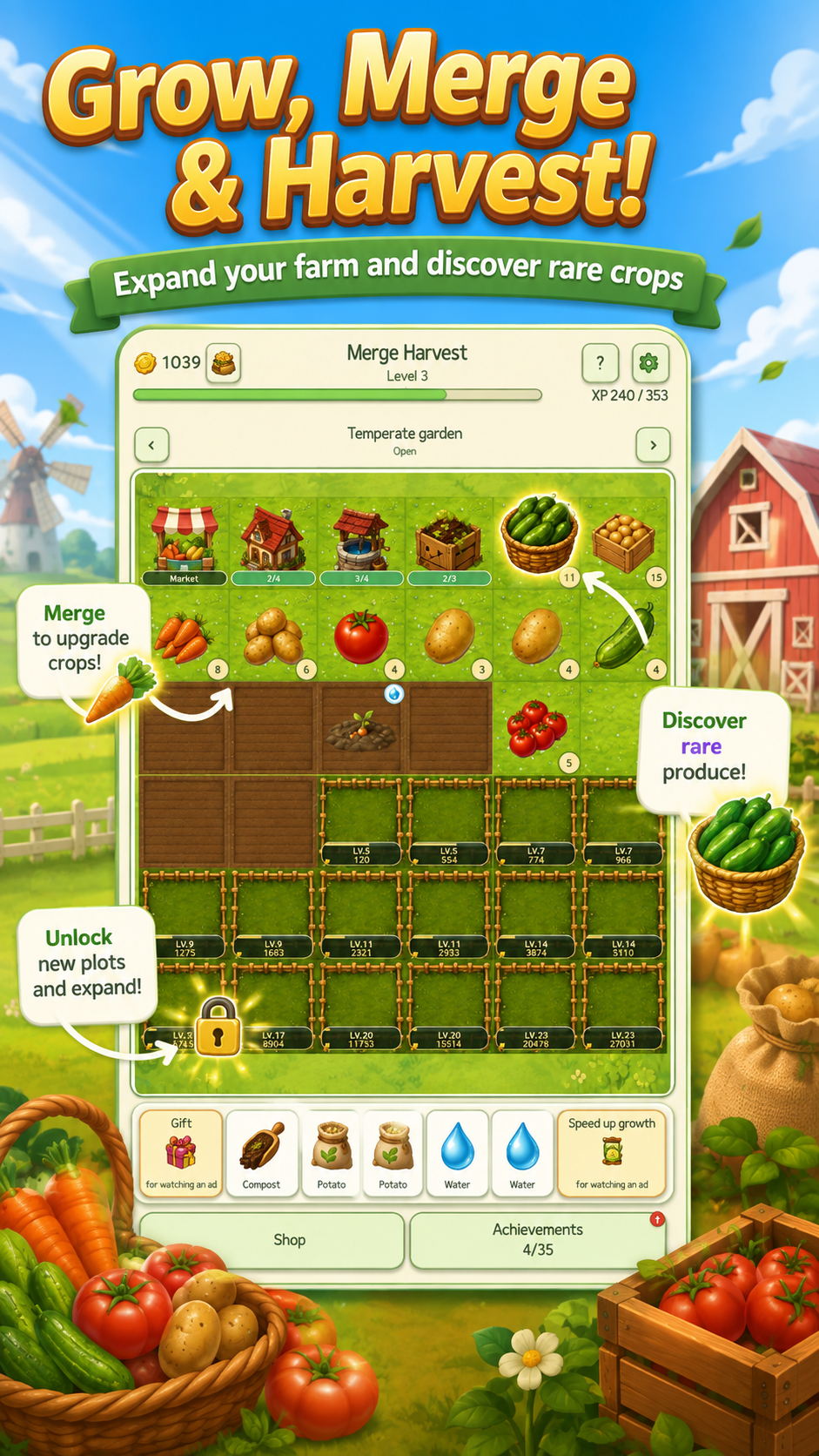 Merge Harvest screenshot 3