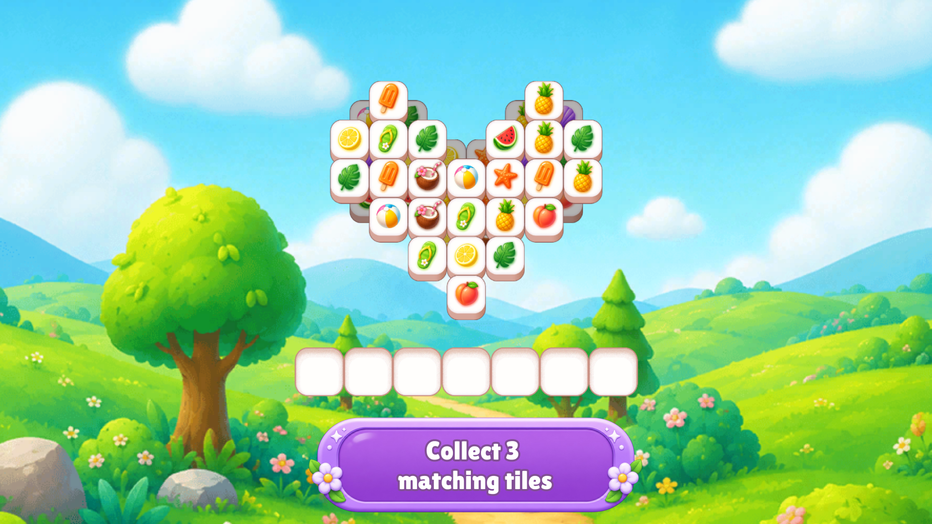 Tiles 3 in a Row: Cozy Garden — screenshot 1